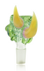 Ghost Cat 14mm Mutant Bowl in Green & Yellow Left Profile