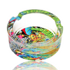 Pulsar Design Series Round Glass Ashtray Garden of Cosmic Delight Side