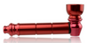 Straight Anodized Metal Pipe in Red