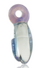 Erik Anders Glass Blue & Purple Ammonite Pendant Right Profile Erik Anders Glass Blue & Purple Ammonite Pendant Right Profile