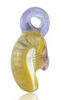 Erik Anders Glass Fume & Purple Ammonite Pendant Left Profile Erik Anders Glass Fume & Purple Ammonite Pendant Left Profile