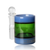 3" Red Eye Glass Iso Station in Green & Blue