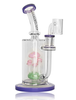 9" Red Eye Opal Purple Teacher Concentrate Rig With 5 Hole Mushroom Perc