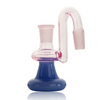 Red Eye Glass 14mm 90° Dry Ash Catcher in Pink & Purple