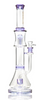19" Preemo Glass Triple Perc Beaker in Purple