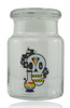 420 Science Pop Top Jar with Cosmic Skull Design
