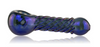 4" Red Eye Tek Terminator Finish Twister Hand Pipe in Blue