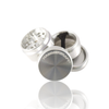 Hammercraft 1.5" Silver Mini 4 Piece Grinder & Pollinator - Exploded View.