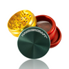 Hammercraft 2.25" Rasta Medium 4 Piece Grinder & Pollinator - Exploded View.