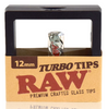 RAW Glass Black Turbo Tip 12mm in Package