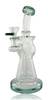 8.5 Pulsar Upscale Disc Perc Water Pipe in Teal Quarter Left
