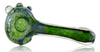 Walt C Glass Frit Hand Pipe in Green