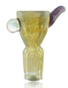 Walt C Glass 18mm Bowl with Toner Tech Puzzle Fumed With Opal Front
