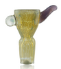 Walt C Glass 18mm Bowl with Toner Tech Puzzle Fumed With Opal Side Profile