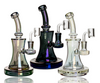 7.5" Red Eye Tek Terminator Neo Concentrate Rig in Metallic Blue, Green and Rainbow