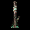 Glowing 15" Cheech & Chong Mandala Glow In The Dark Water Pipe
