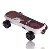 Wulf Mods Deck Skateboard 510 Battery White with Red Splatter Quarter Right
