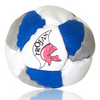 Trojan Footbag Hacky Sack in White, Blue, and Grey