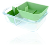 Banger Basket in Forest Green Lid off Quarter Left Turn