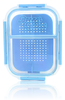 Banger Basket in Arctic Blue Lid On Top View
