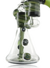 Millie Close up of Nish Glass Green Horn Rig With Drop Down