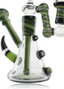Millie Close up of Nish Glass Green Horn Rig With Drop Down