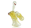 Lethal Glass Colour Changing Triple Chamber Push Bubbler Back