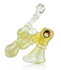 Lethal Glass Colour Changing Triple Chamber Push Bubbler Left Profile