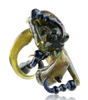 Bearclaw Giger Alien Girl Glass Pipe Quarter Right upside down in pipe mode