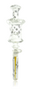 JOP Glass Clear Syringe Hand Pipe Left Profile