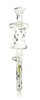 JOP Glass Clear Syringe Hand Pipe Right Profile