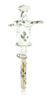 JOP Glass Clear Syringe Hand Pipe Three Quarter Right
