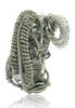 Street Rock Accented Wire Wrap Pendant Left Profile