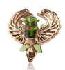 Shackman & Kuhns Glass Electro Formed Owl Pendant Quarter Left