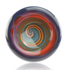 Rainbow Swirl Senrindipity  3" Jeff Green Worked Puck Dish