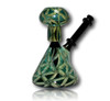 Kinda Glass 10mm Green & Gold Mini Beaker Left Angle Profile