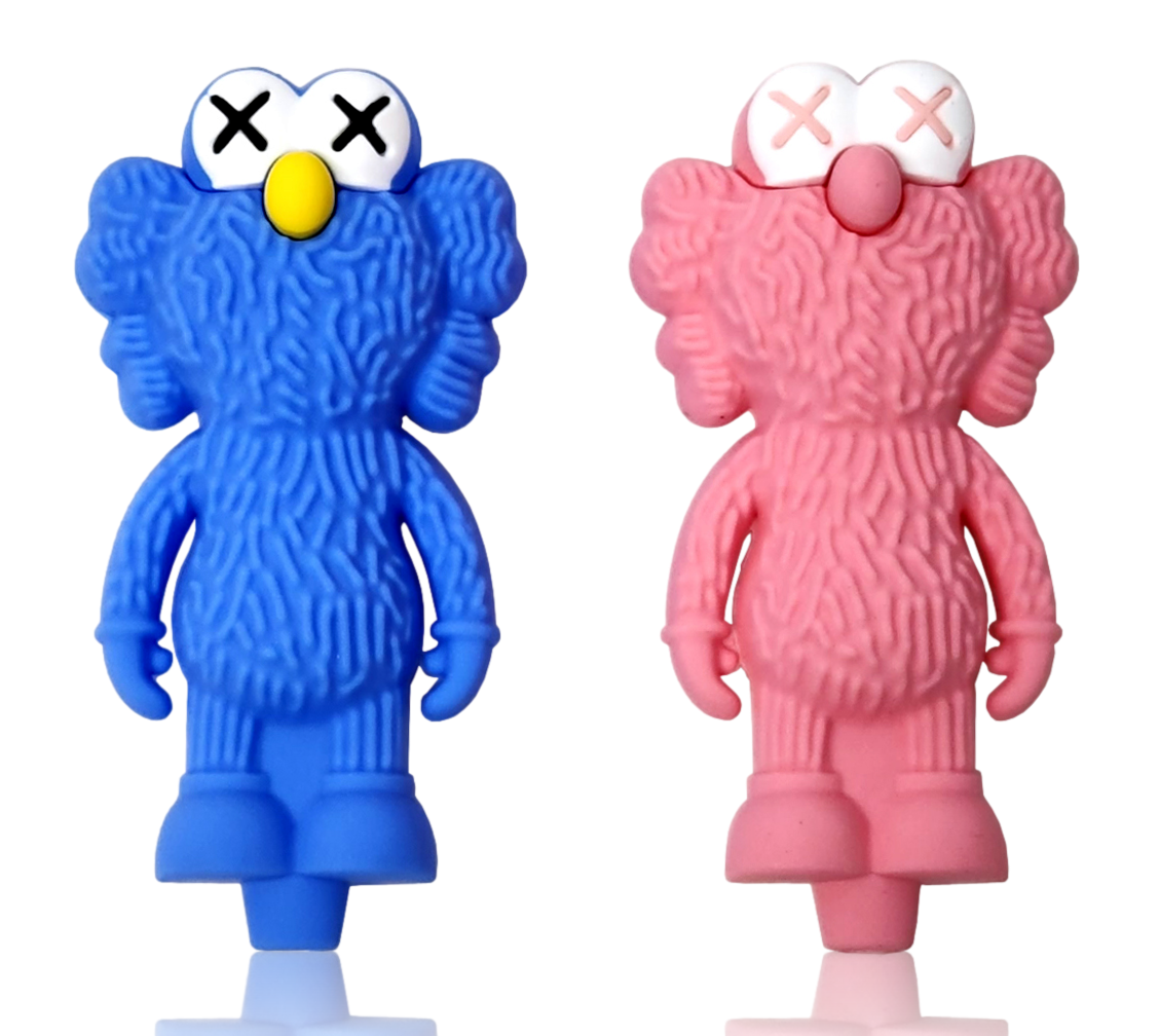 Silicone Kaws Elmo Style Hand Pipe - The Next Level Inc.