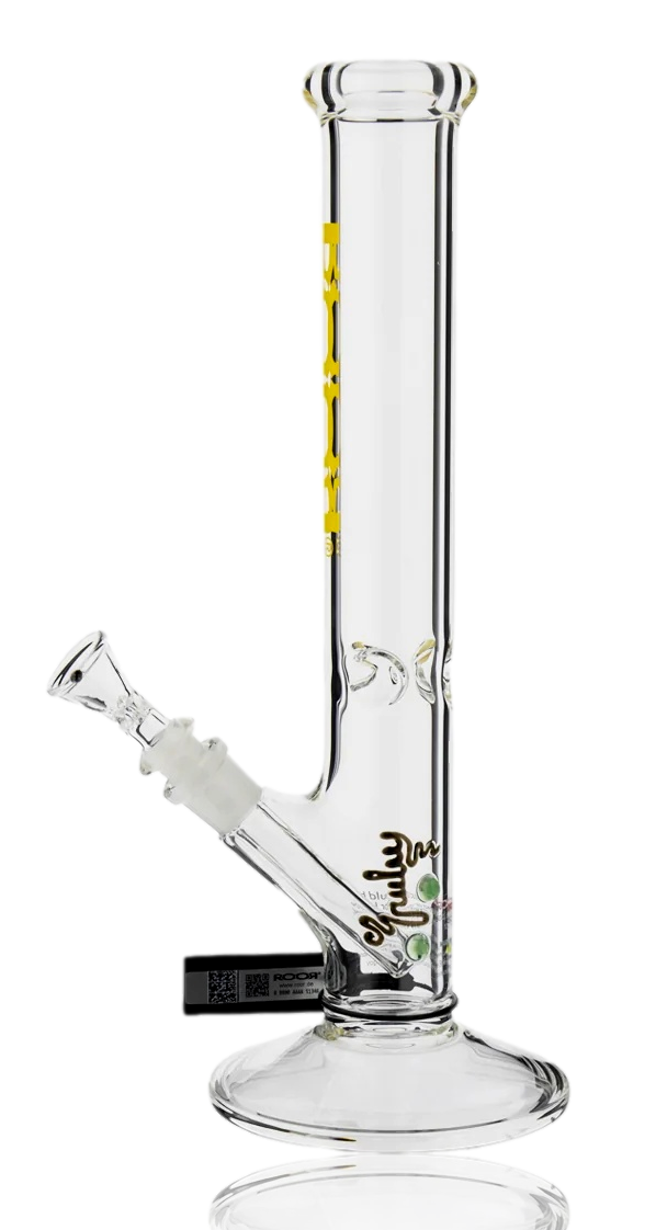 Luro Roor ROOR Yellow Logo Straight Bong | Authentic Roor | Next Level