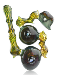 Lethal Glass Custom Disc Bubbler Pipe Front Lethal Glass Custom Disc Bubbler Pipe Front