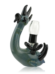 Elbo & JOP Glass Dino In A Dead Chicken Suit Boub Left Profile With Dome Elbo & JOP Glass Dino In A Dead Chicken Suit Boub Left Profile With Dome