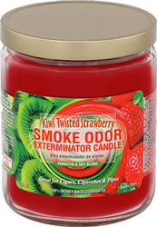 13oz Kiwi Twisted Strawberry Smoke Odor Exterminator Candle.