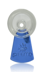Preemo Glass 14mm Blue Embossed Square Tab Bowl