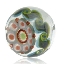Raj K 1.75" Millie Coin Glass Marble Raj K 1.75" Millie Coin Glass Marble