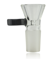 Nice Glass Black 18mm Cone Bowl