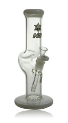 12" Nice Glass White Straight Zong