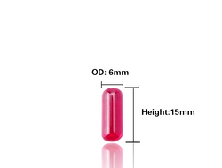 15mm x 6mm Red Ruby Terp Pill 15mm x 6mm Red Ruby Terp Pill