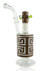 Stratisphere Glass Electroformed Oil Can Rig Right Profile With Dome Stratisphere Glass Electroformed Oil Can Rig Right Profile With Dome