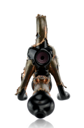 Kuhns & MTP Glass Electroformed Catbutt Sherlock 2 Bowl Facing Forward Kuhns & MTP Glass Electroformed Catbutt Sherlock 2 Bowl Facing Forward
