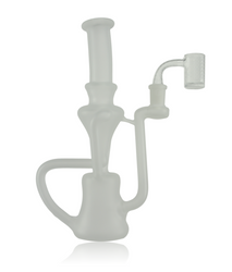 SWEET JUSTICE 14MM SANDBLASTED DOUBLE UPTAKE RECYCLER