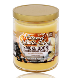 13oz Caramel Vanilla Latte Smoke Odor Exterminator Candle